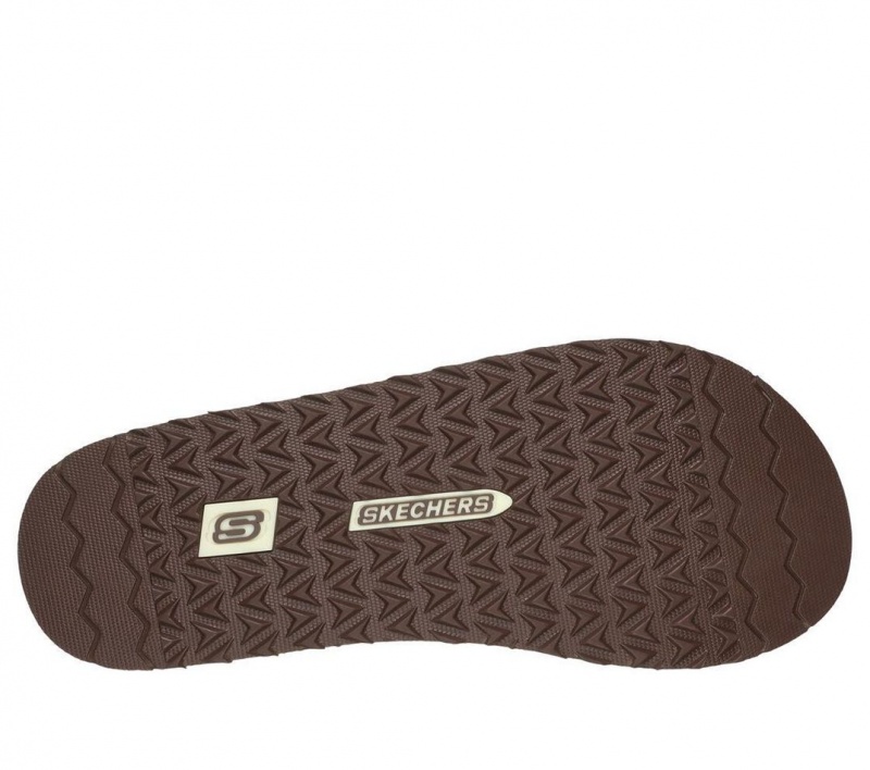 Brown Skechers Tantric - Copano Men's Sandals | IJZP-85639