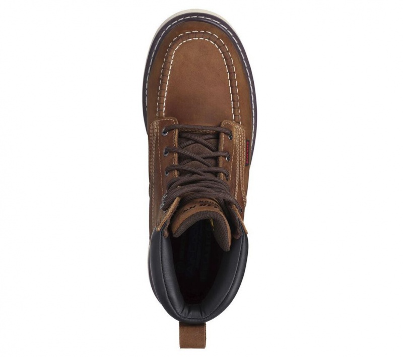 Brown Skechers Work: Kadmiel - Bennot Men's Boots | ZPIU-03451