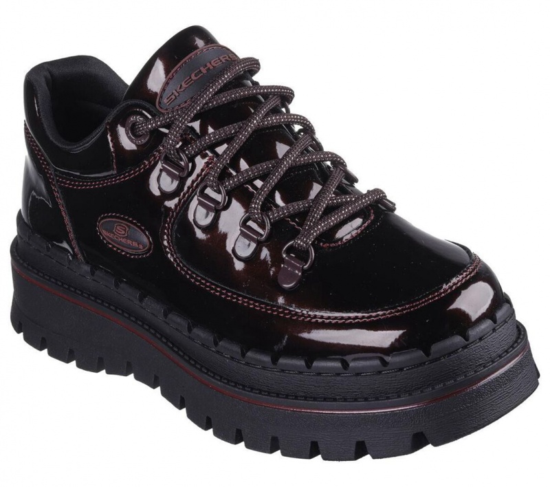 Burgundy Skechers Jammers - Cool Block Women's Boots | QJPY-21875