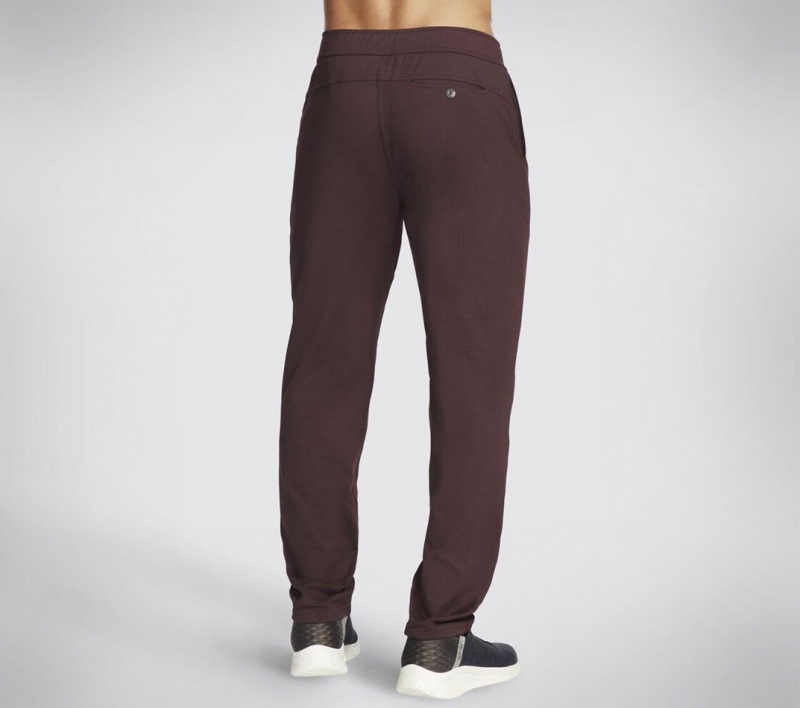 Burgundy Skechers Slip-ins Hybrid Classic Men's Pants | EWRH-23890