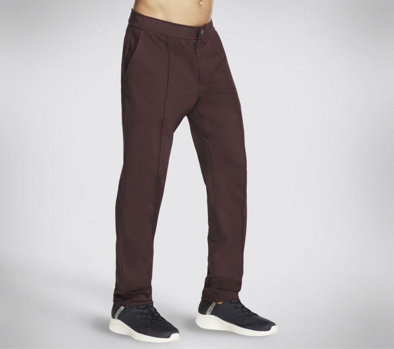 Burgundy Skechers Slip-ins Hybrid Classic Men\'s Pants | EWRH-23890