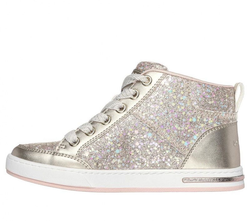 Gold Skechers Shoutouts - Glitter Queen Girls' Walking Shoes | RUOV-46758