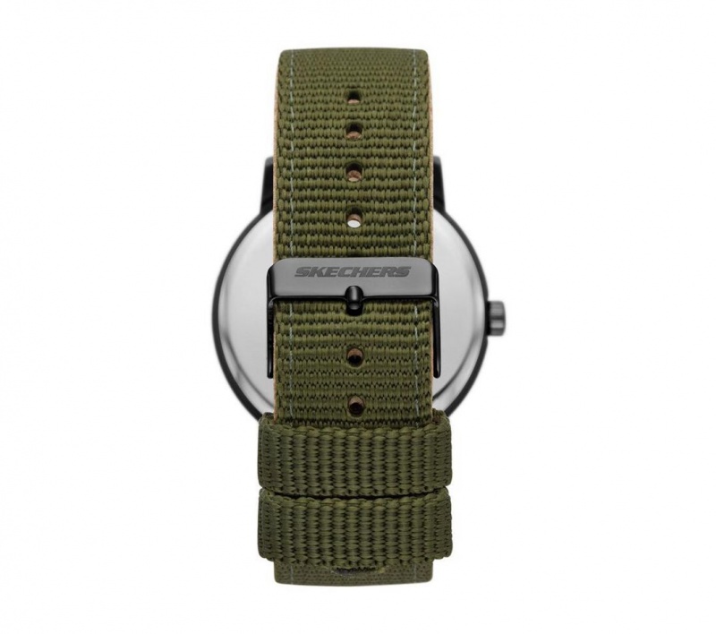 Green Skechers Parkhurst Green Men's Watch | GOTR-95180