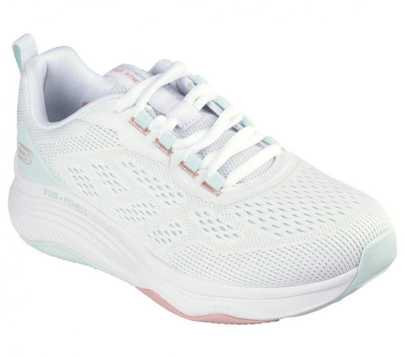 Green Skechers Relaxed Fit: D'lux Fitness - Fresh Feel Women's Sneakers | EIYP-64390