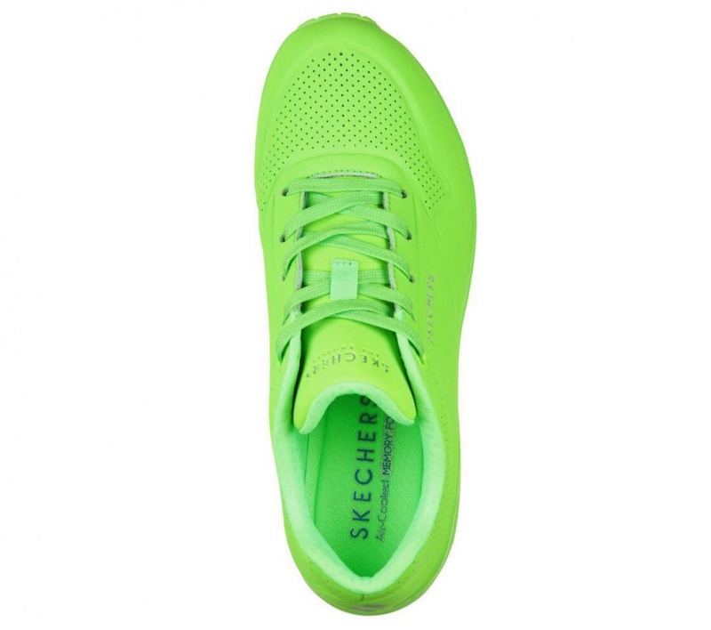 Green Skechers Uno - Night Shades Women's Sneakers | SBDR-98346