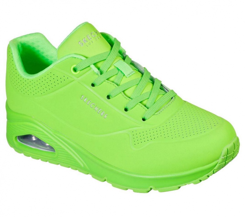 Green Skechers Uno - Night Shades Women's Sneakers | SBDR-98346