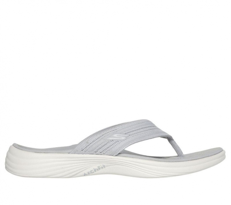 Grey Skechers Arch Fit Radiance - Lure Women\'s Sandals | YPJS-70825