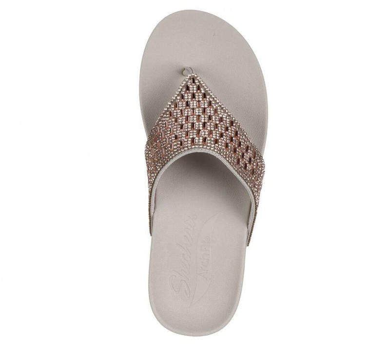 Grey Skechers Arch Fit Vinyasa - Moonlit Women's Sandals | NKFM-48156