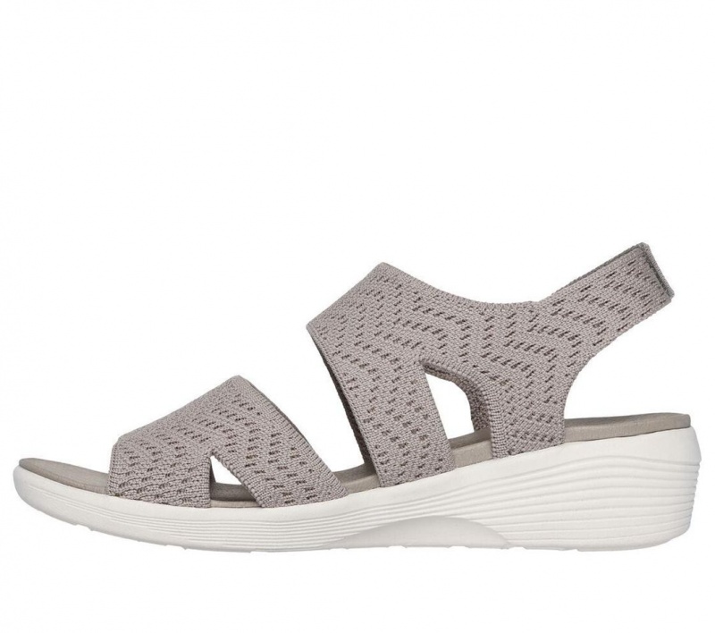 Grey Skechers Arya - Modern Muse Women's Sandals | BQJO-68421