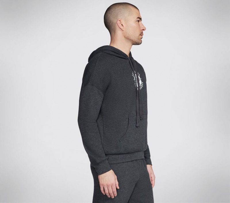 Grey Skechers Basketball: Performance Men's Hoodie | ETJY-68327