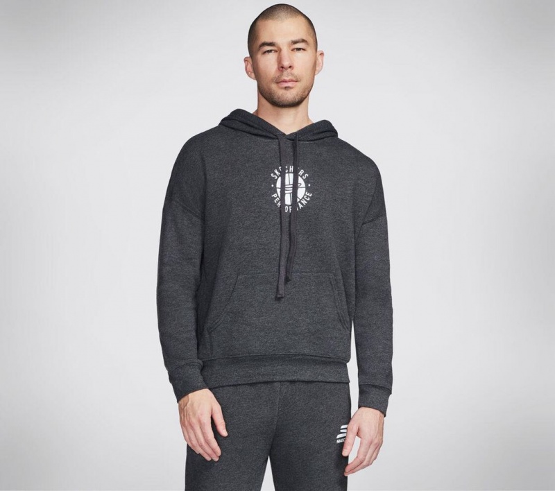 Grey Skechers Basketball: Performance Men\'s Hoodie | ETJY-68327