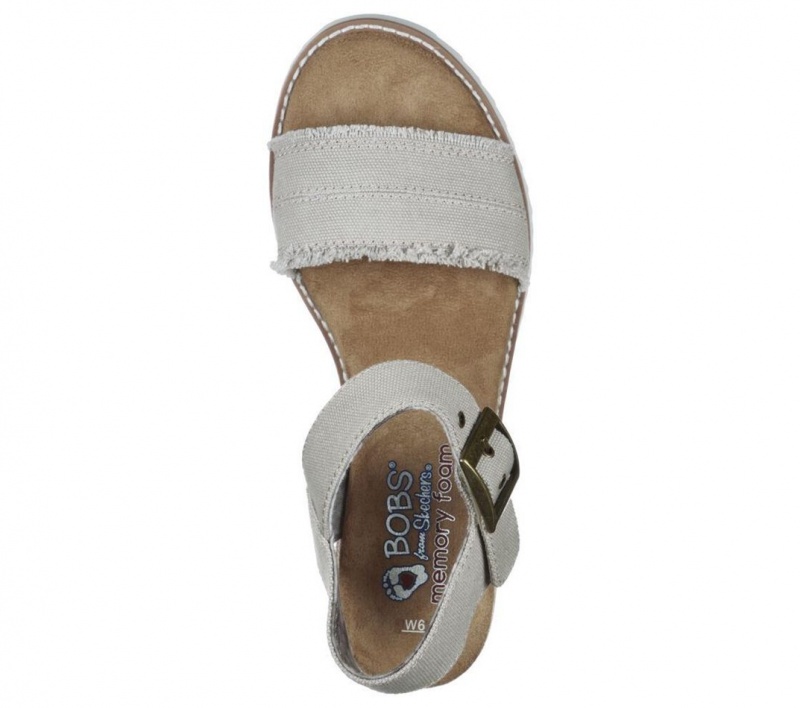 Grey Skechers Bobs Desert Kiss - Adobe Princess Women's Sandals | HOJL-32591