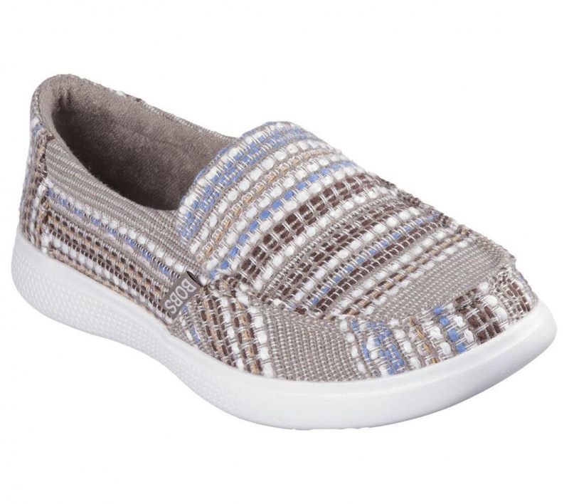 Grey Skechers Bobs Skip Cute - Beach Crush Women's Boat Shoes | EOSC-47082