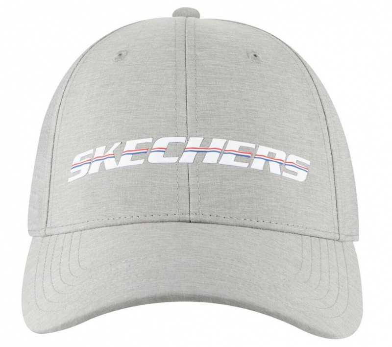 Grey Skechers Booming Baseball Men's Hats | FCJQ-40658