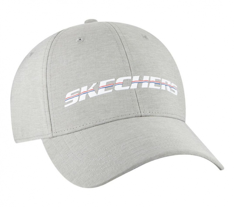 Grey Skechers Booming Baseball Men's Hats | FCJQ-40658