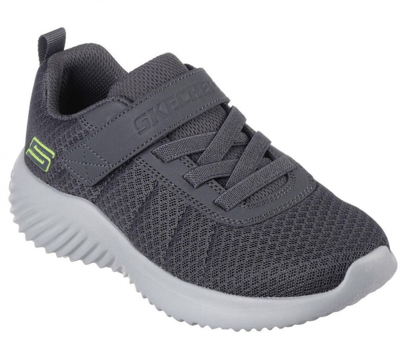 Grey Skechers Bounder - Baronik Boys' Sneakers | PGAB-28347