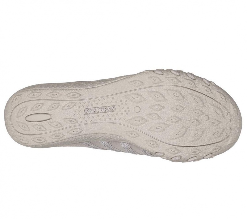 Grey Skechers Breathe-easy - Roll-with-me Women's Slip On | GKAY-98172