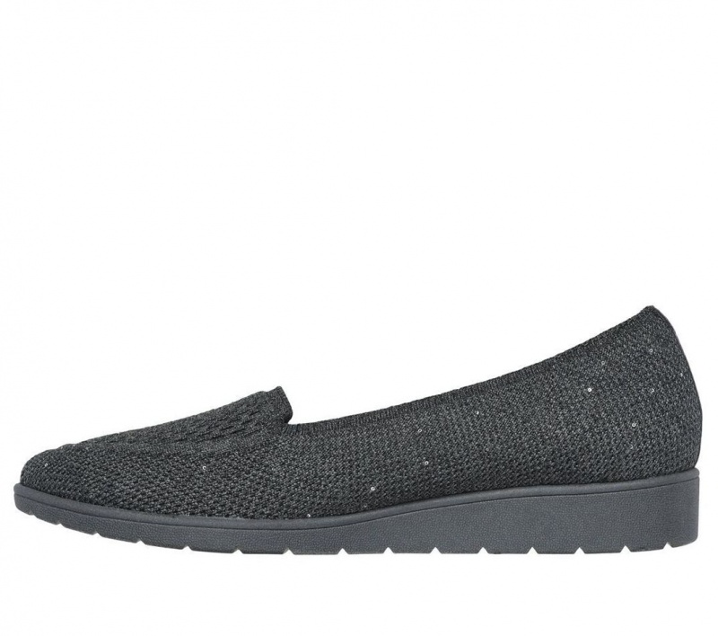 Grey Skechers Cleo Flex Wedge - Sweet Smile Women's Flats | CYPQ-53801