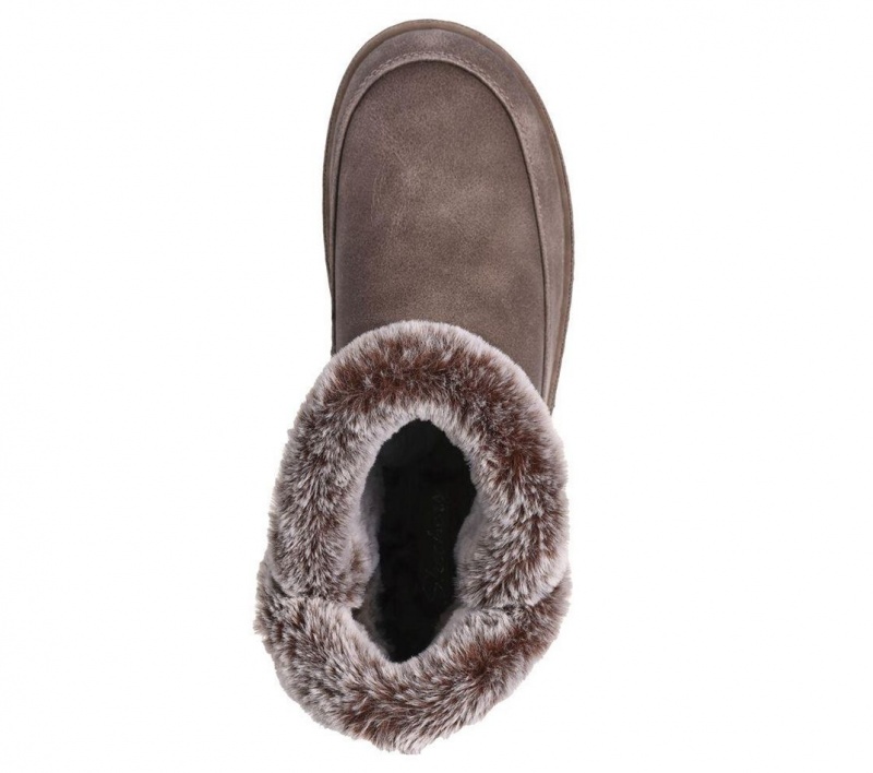 Grey Skechers Cozy Campfire - Fresh Breeze Women's Boots | EUJX-63891