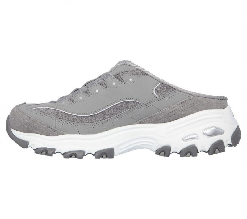 Grey Skechers D'lites - Resilient Women's Slip On | GZLF-25369