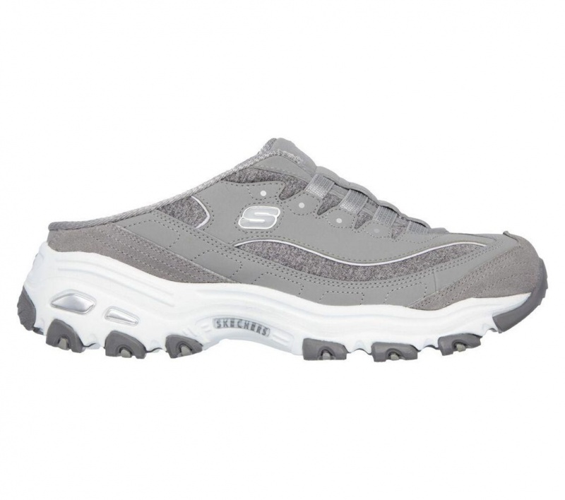 Grey Skechers D'lites - Resilient Women's Slip On | GZLF-25369