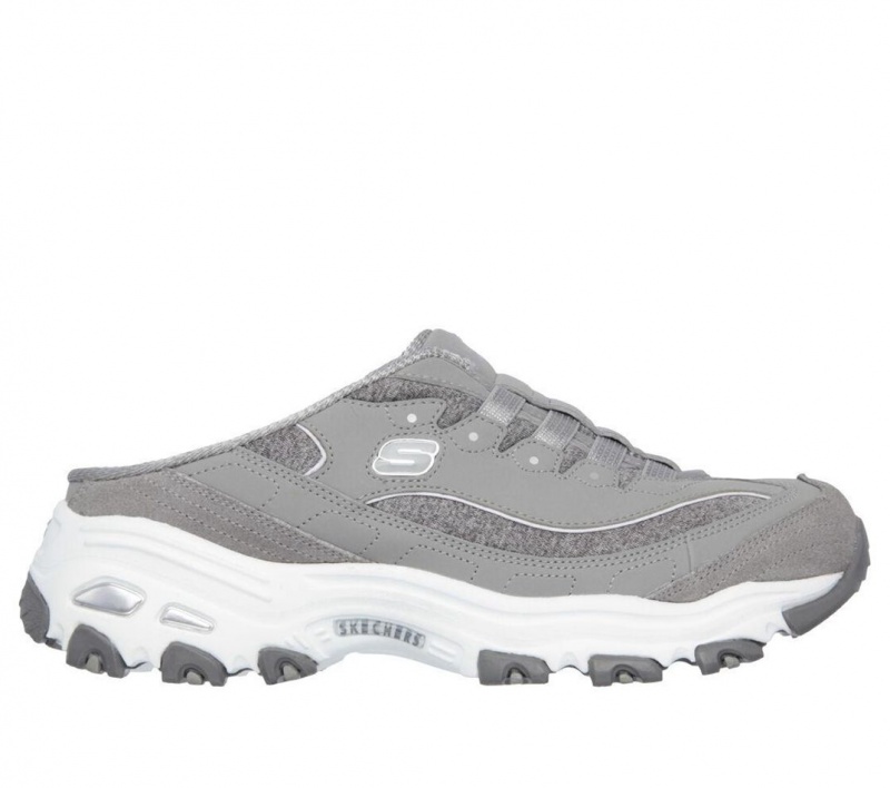 Grey Skechers D\'lites - Resilient Women\'s Slip On | GZLF-25369