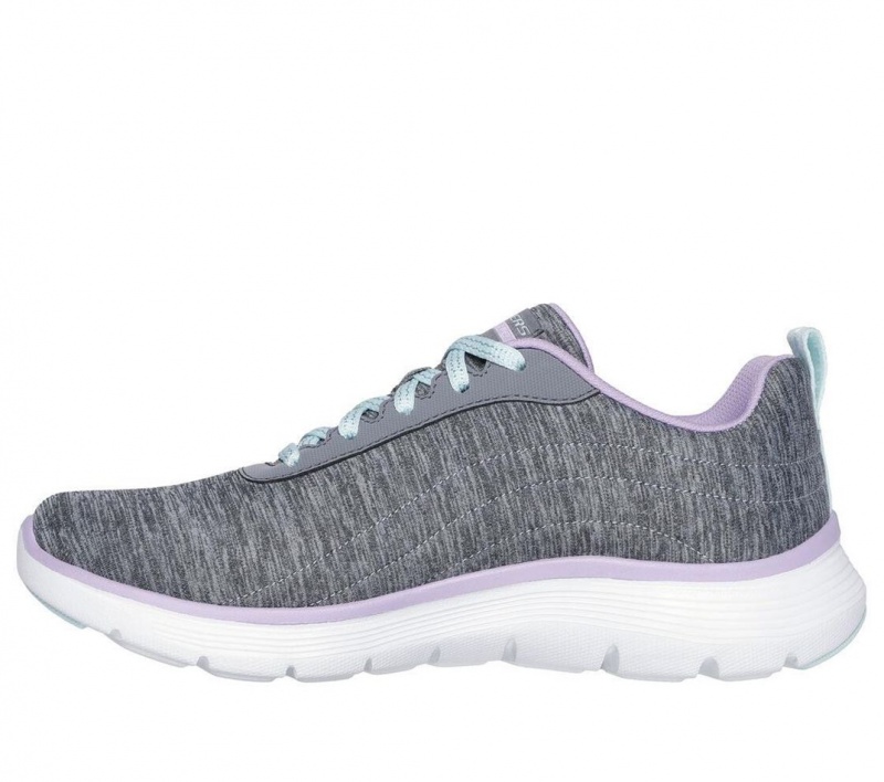 Grey Skechers Flex Appeal 5.0 - Modern Times Women's Sneakers | SIQH-98371