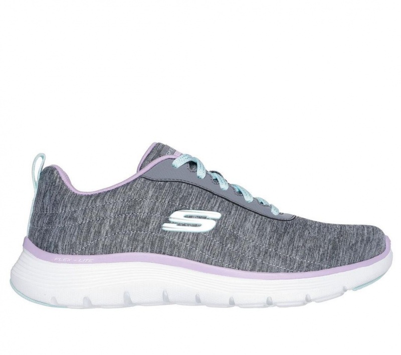 Grey Skechers Flex Appeal 5.0 - Modern Times Women\'s Sneakers | SIQH-98371