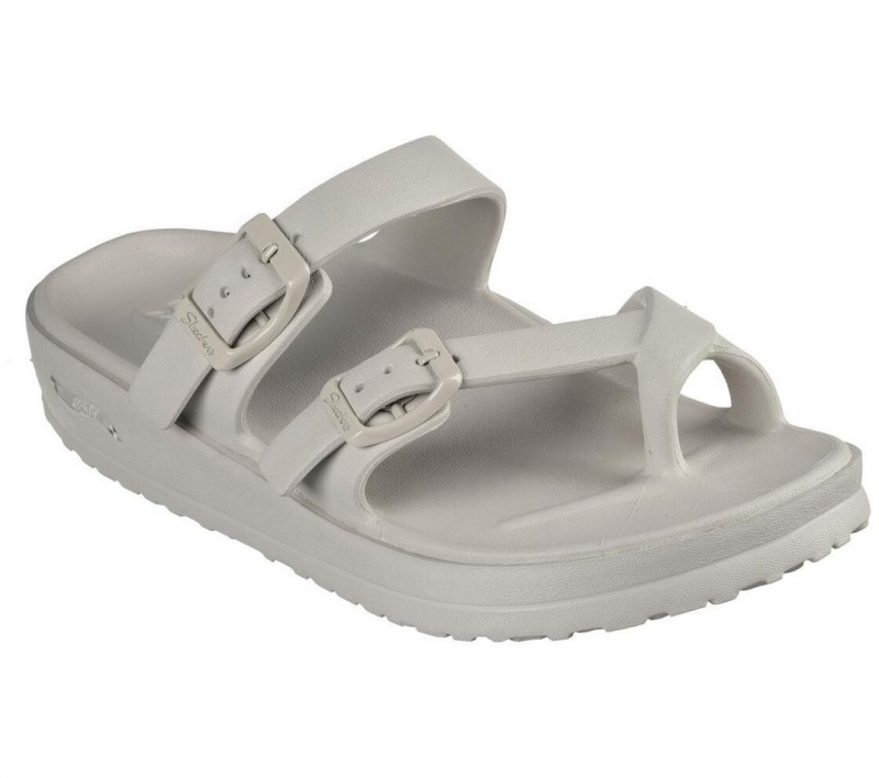 Grey Skechers Foamies: Arch Fit Cali Breeze - Leyla Women's Sandals | IQAZ-47283