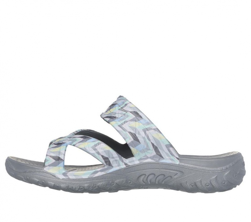 Grey Skechers Foamies: Reggae - Whimsical Women's Sandals | KNLS-70182