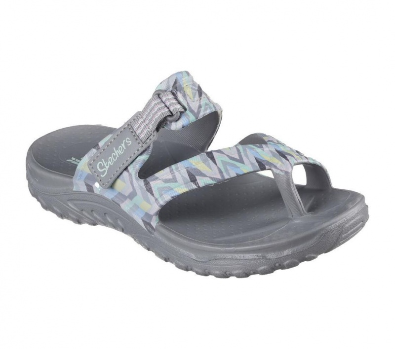 Grey Skechers Foamies: Reggae - Whimsical Women's Sandals | KNLS-70182