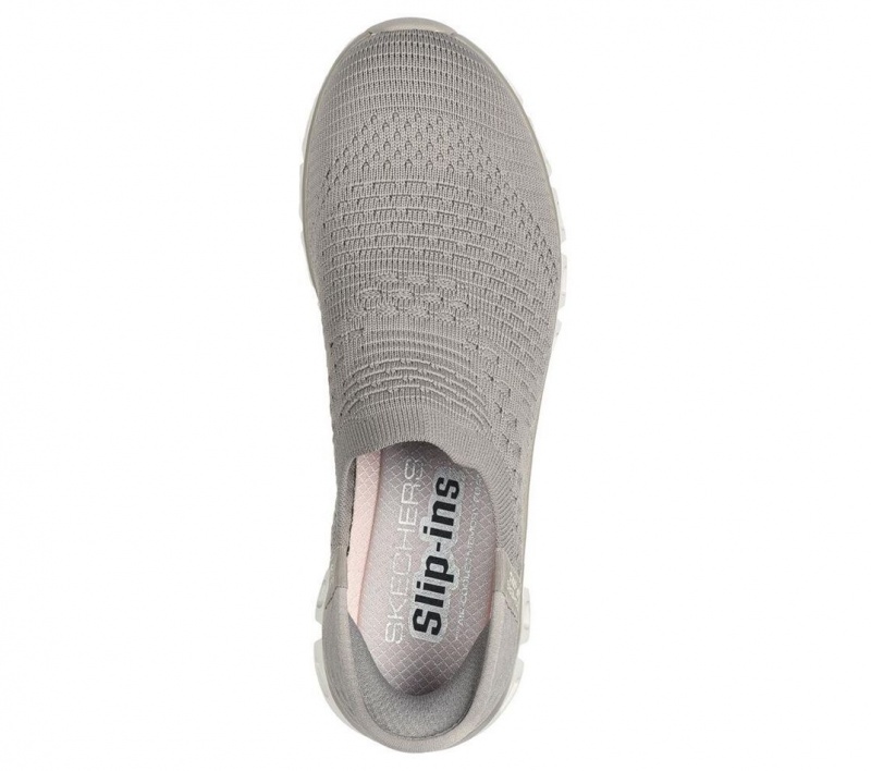 Grey Skechers Glide-step - Enchanting Women's Slip On | WTCV-09536