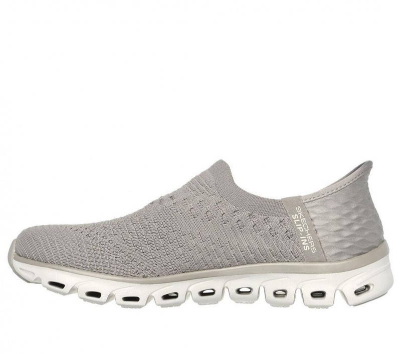 Grey Skechers Glide-step - Enchanting Women's Slip On | WTCV-09536