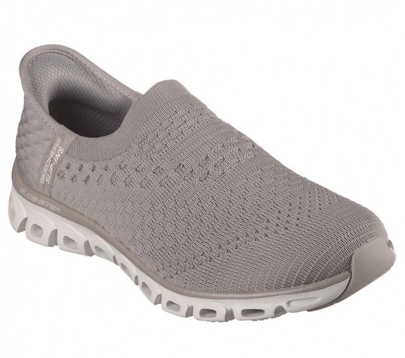 Grey Skechers Glide-step - Enchanting Women's Slip On | WTCV-09536