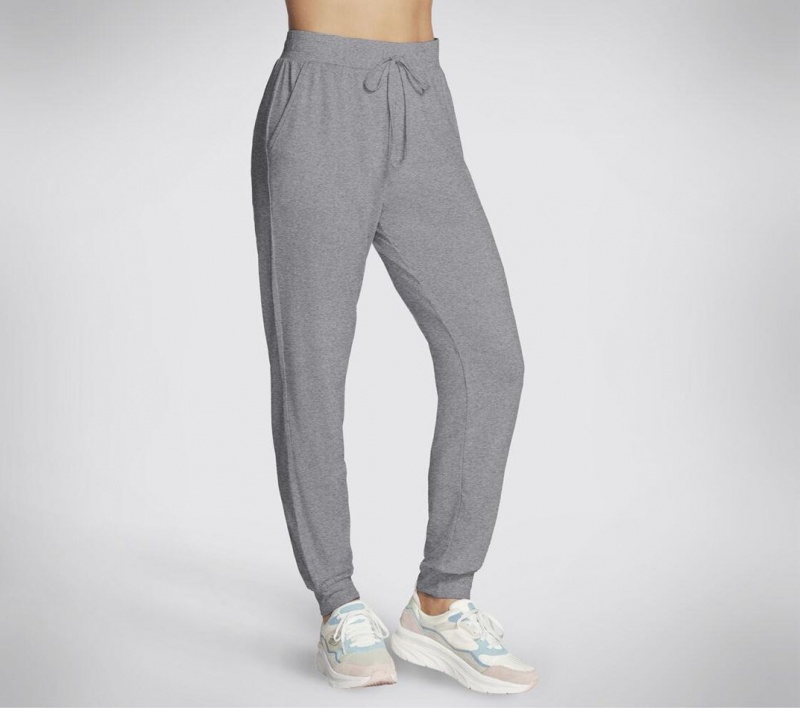 Grey Skechers Go Dri Swift Jogger Women's Pants | GRYU-91460