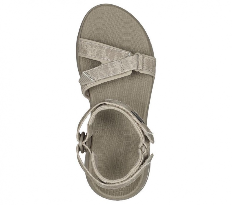 Grey Skechers Go Golf Arch Fit - Arch Fit 600 Women's Sandals | GEMK-73540