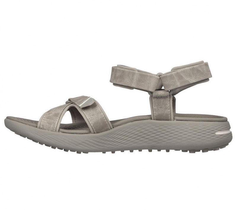 Grey Skechers Go Golf Arch Fit - Arch Fit 600 Women's Sandals | GEMK-73540