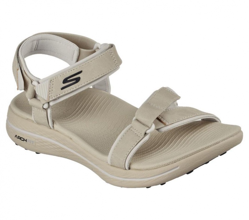 Grey Skechers Go Golf Arch Fit - Arch Fit 600 Women's Sandals | GEMK-73540