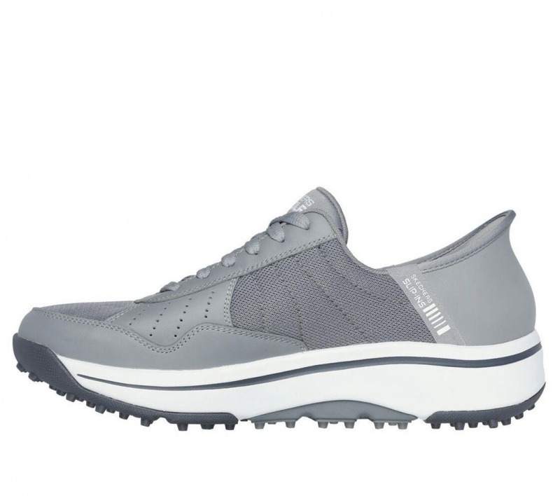 Grey Skechers Go Golf Arch Fit - Line Up Men's Slip On | NEUJ-51670