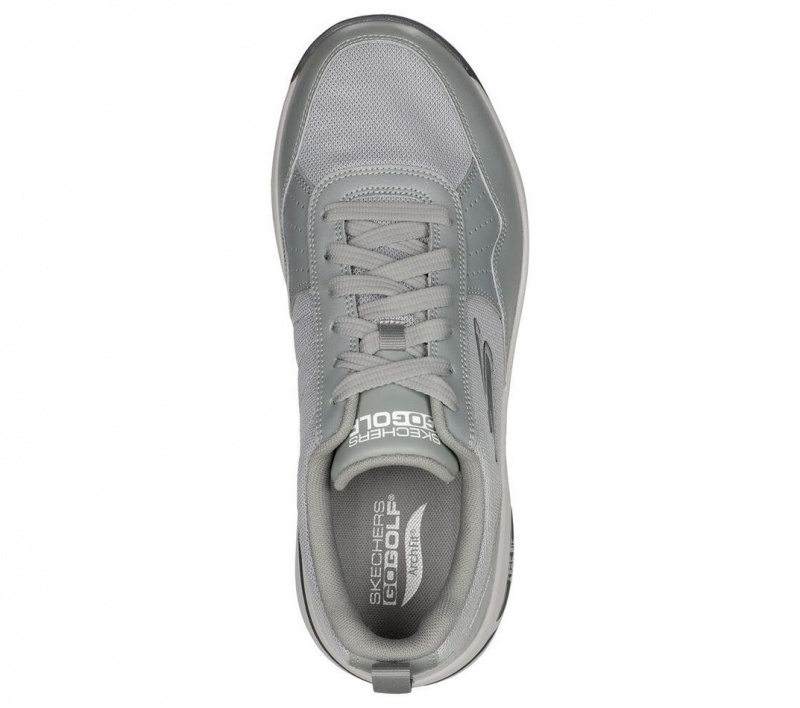 Grey Skechers Go Golf Arch Fit - Line Up Men's Walking Shoes | KCHR-98564