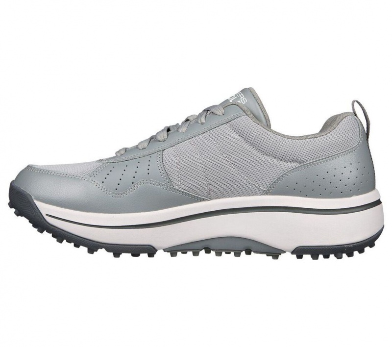 Grey Skechers Go Golf Arch Fit - Line Up Men's Walking Shoes | KCHR-98564