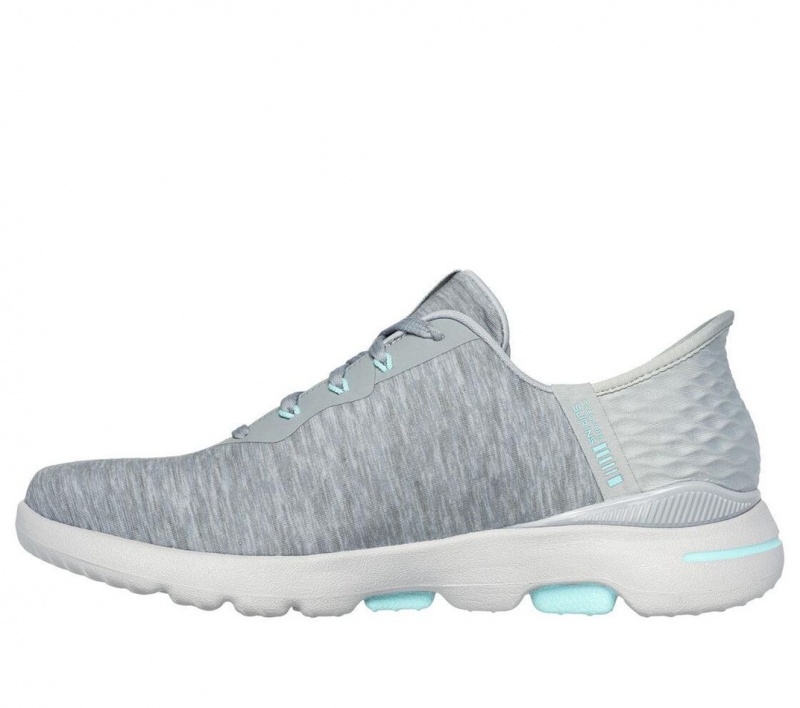 Grey Skechers Go Golf Walk 5 - Women's Slip On | YESX-31576