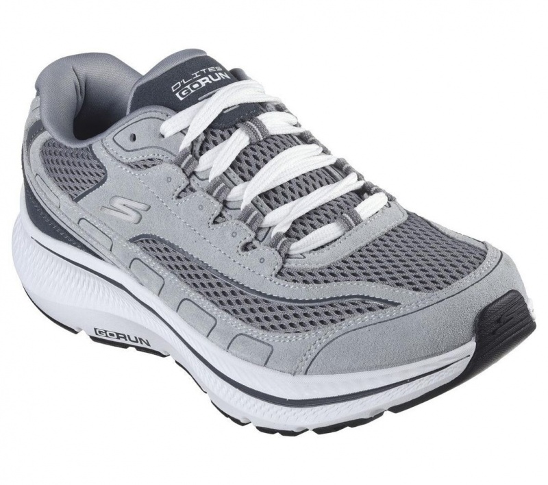 Grey Skechers Go Run Consistent 2.0 - D'lites Jogger Men's Sneakers | KJFW-83176