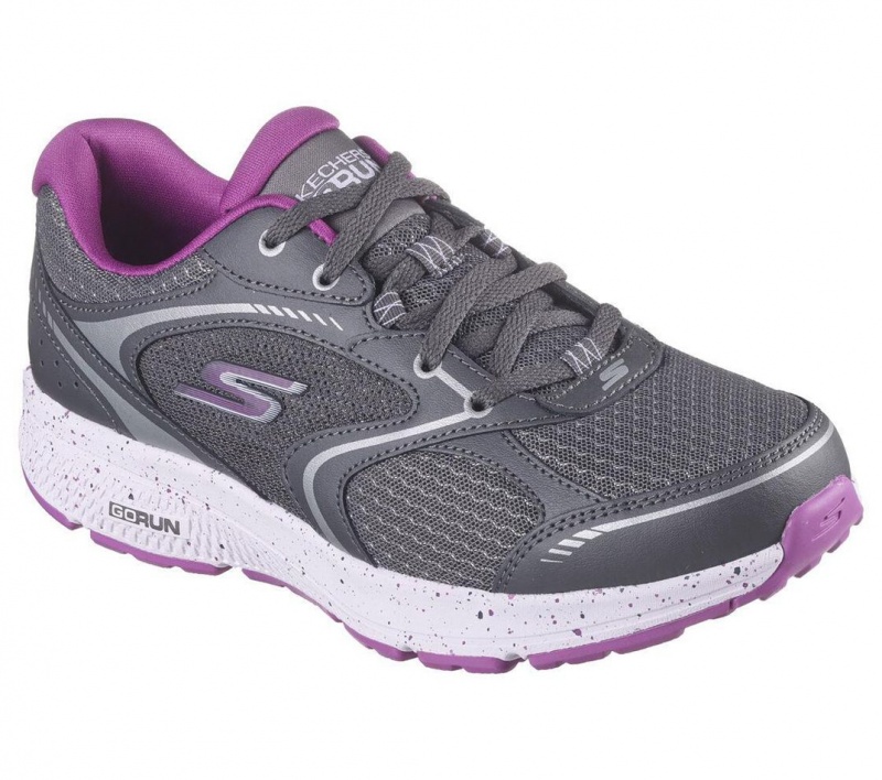 Grey Skechers Go Run Consistent - Dynamic Energy Women's Sneakers | DORY-18692