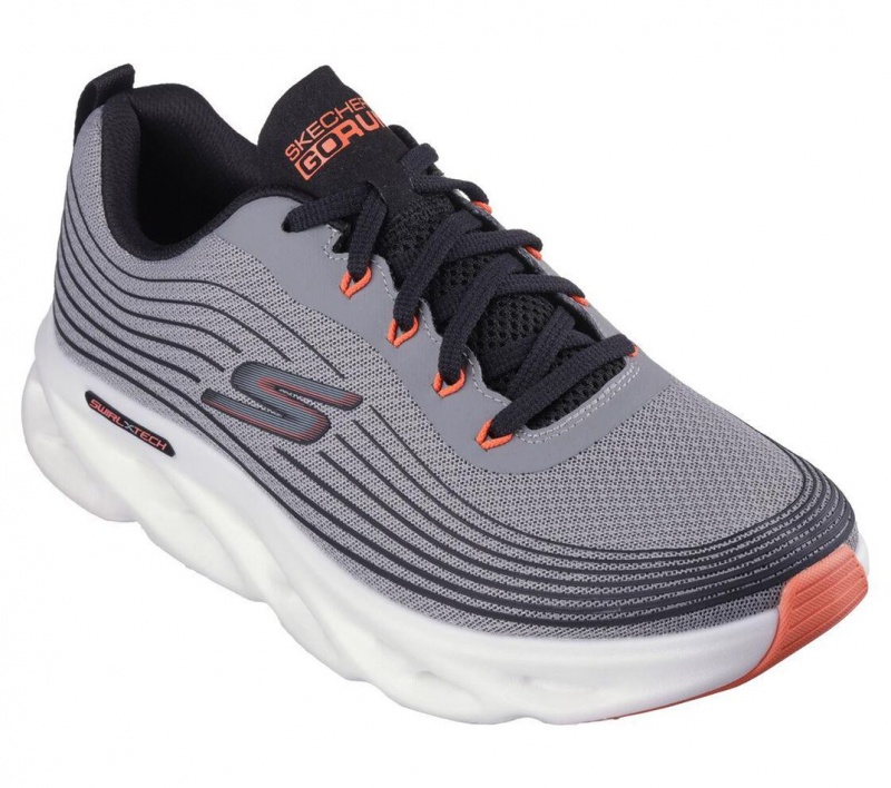 Grey Skechers Go Run Swirl Tech Speed - Haptic Rush Men's Sneakers | DARP-32816