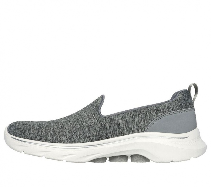 Grey Skechers Go Walk 7 - Meadow Women's Sneakers | RXBH-62708