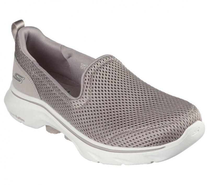 Grey Skechers Go Walk 7 - Razi Women's Sneakers | HPGV-02916