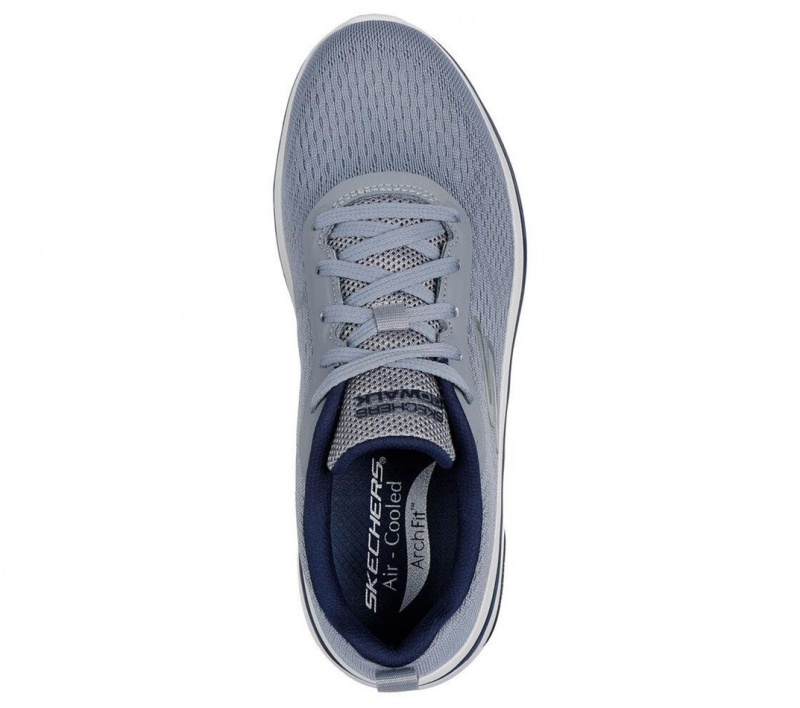 Grey Skechers Go Walk Arch Fit 2.0 - Idyllic 2 Men's Sneakers | WYHB-10938