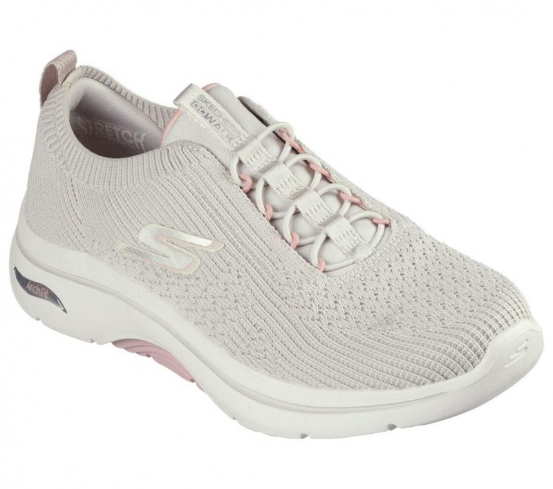 Grey Skechers Go Walk Arch Fit 2.0 - Sofia Women's Slip On | ELBW-92748