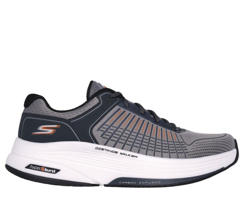 Grey Skechers Go Walk Distance Walker - Full Circuit Men's Sneakers | TALZ-68539